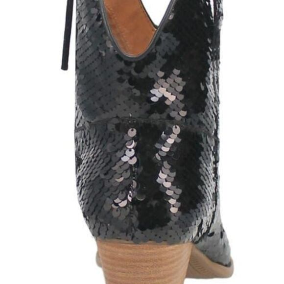 Dingo Bling Thing Sequin Western Boot- Black - Picture 7 of 13